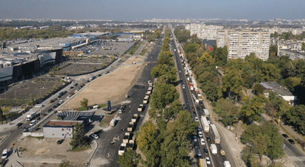 ремонт дороги Большой кольцевой в Киеве